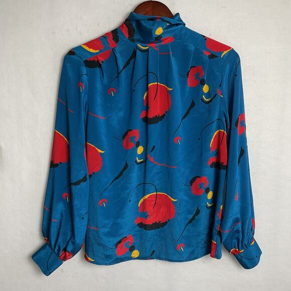 Vintage 80s style Steven Barry Button Up Dress Shirt Size 8 - Picture 3 of 12